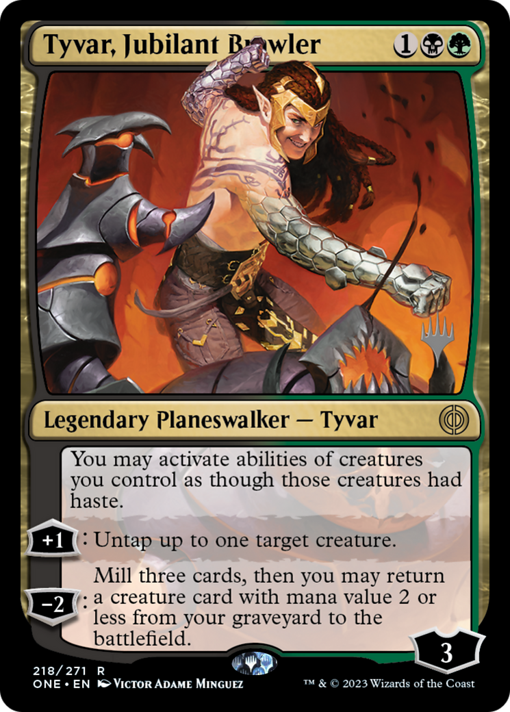 Tyvar, Jubilant Brawler (Promo Pack) [Phyrexia: All Will Be One Promos] | PLUS EV GAMES 