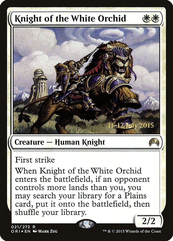 Knight of the White Orchid [Magic Origins Prerelease Promos] | PLUS EV GAMES 