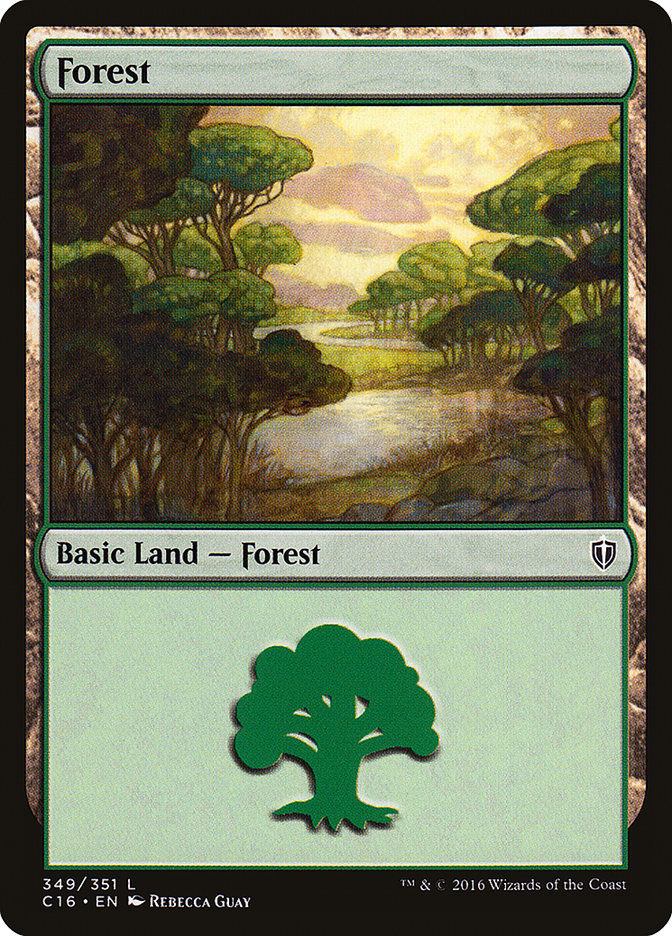 Forest (349) [Commander 2016] | PLUS EV GAMES 