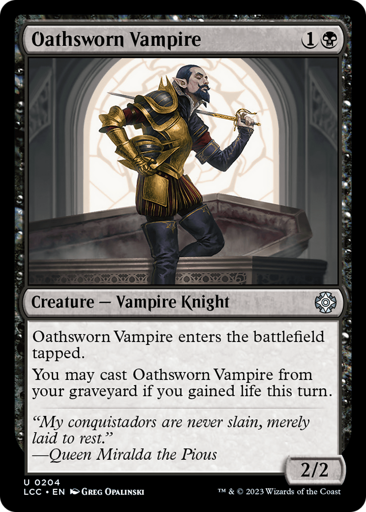 Oathsworn Vampire [The Lost Caverns of Ixalan Commander] | PLUS EV GAMES 