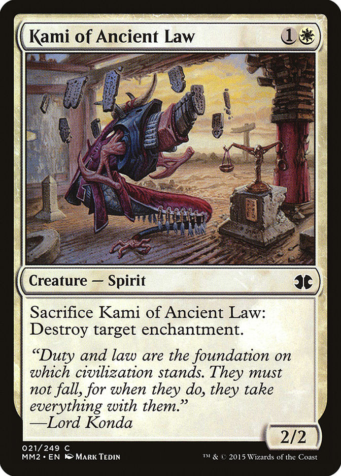 Kami of Ancient Law [Modern Masters 2015] | PLUS EV GAMES 