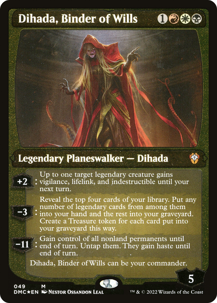 Dihada, Binder of Wills (Showcase Display Commander) [Dominaria United Commander] | PLUS EV GAMES 