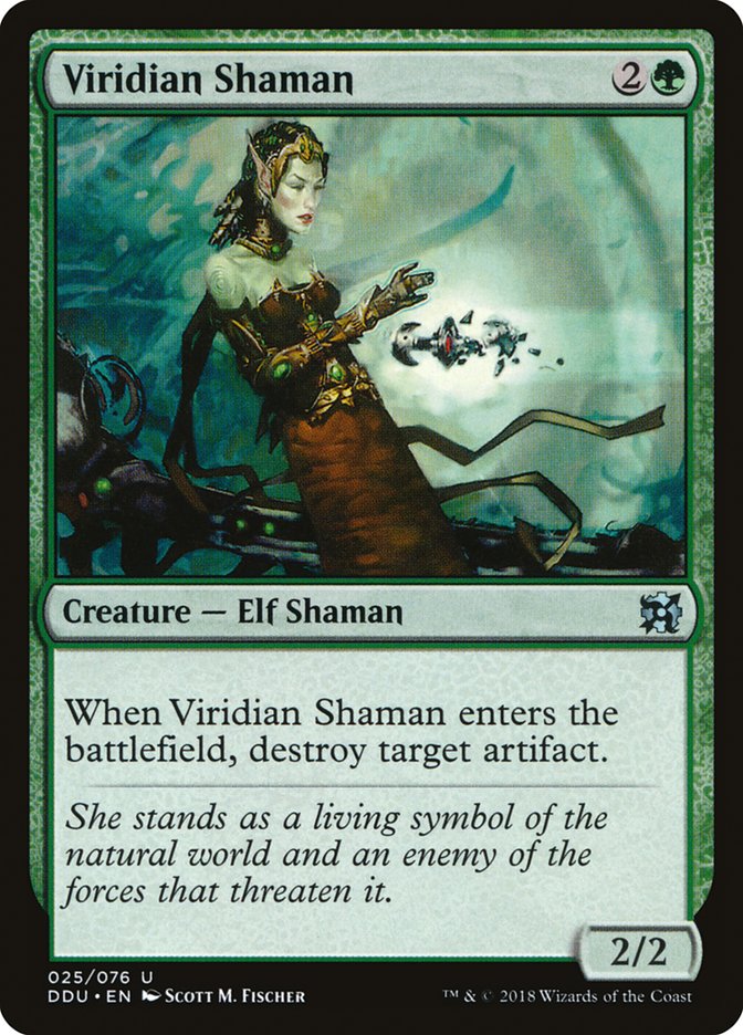 Viridian Shaman [Duel Decks: Elves vs. Inventors] | PLUS EV GAMES 