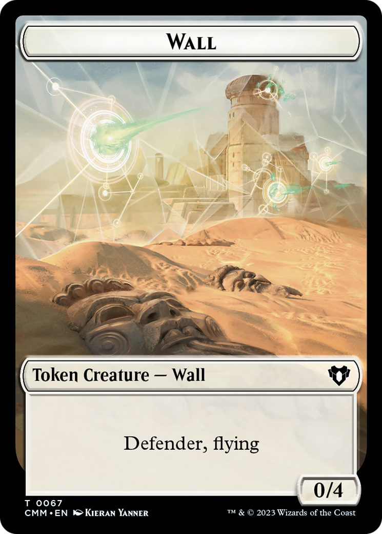 Wall // Kor Ally Double-Sided Token [Commander Masters Tokens] | PLUS EV GAMES 
