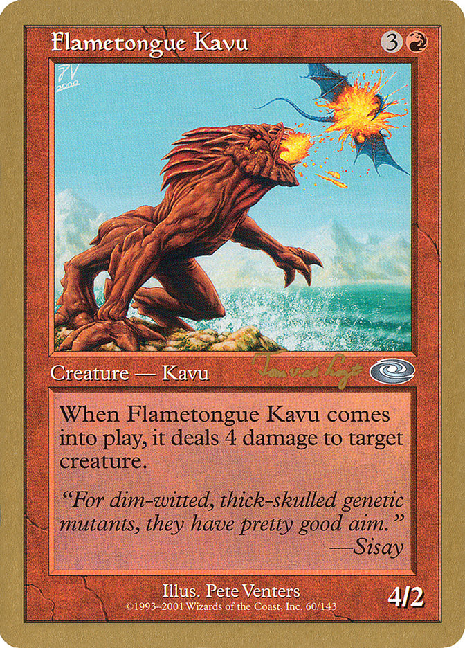 Flametongue Kavu (Tom van de Logt) [World Championship Decks 2001] | PLUS EV GAMES 