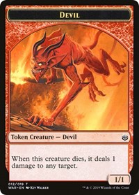 Devil // Satyr Double-sided Token (Challenger 2020) [Unique and Miscellaneous Promos] | PLUS EV GAMES 