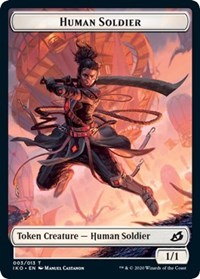 Human Soldier (003) // Zombie Double-sided Token [Commander 2020] | PLUS EV GAMES 