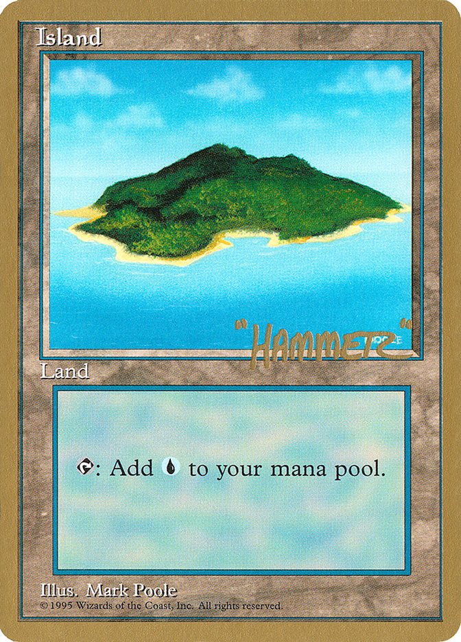 Island (shr367) (Shawn "Hammer" Regnier) [Pro Tour Collector Set] | PLUS EV GAMES 