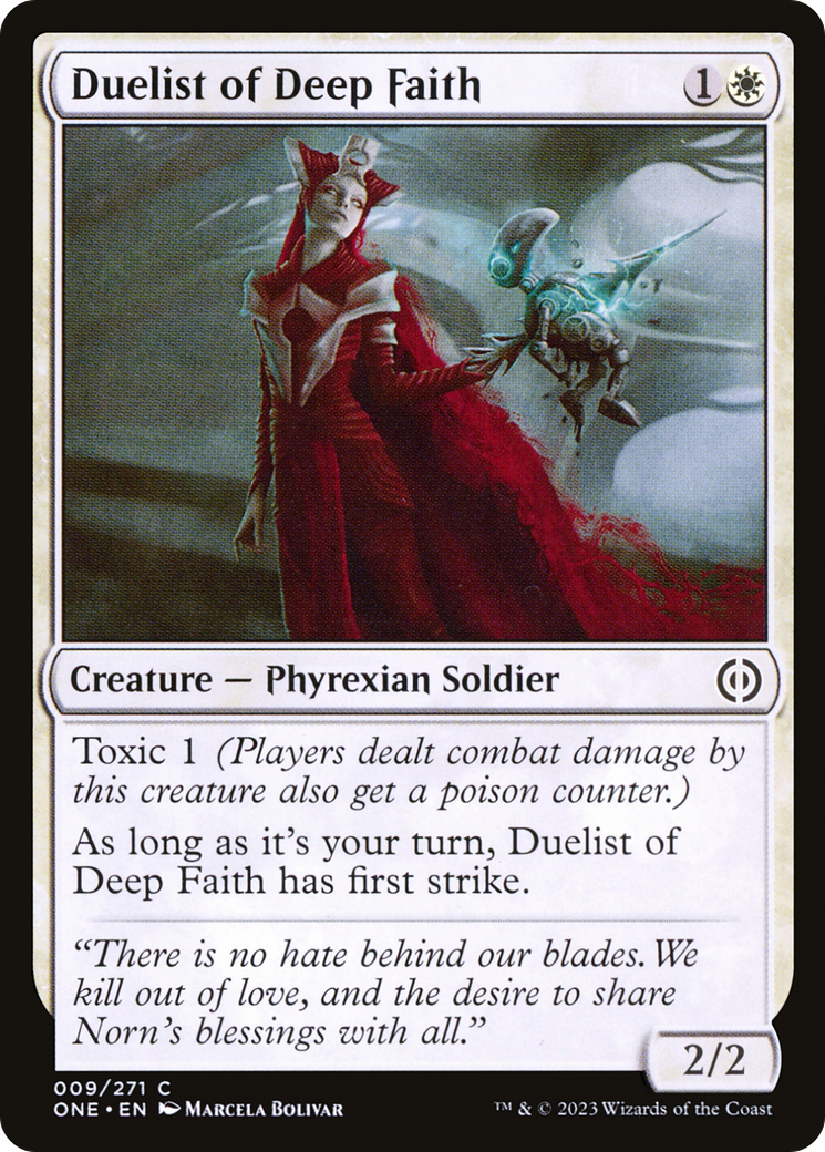 Duelist of Deep Faith [Phyrexia: All Will Be One] | PLUS EV GAMES 