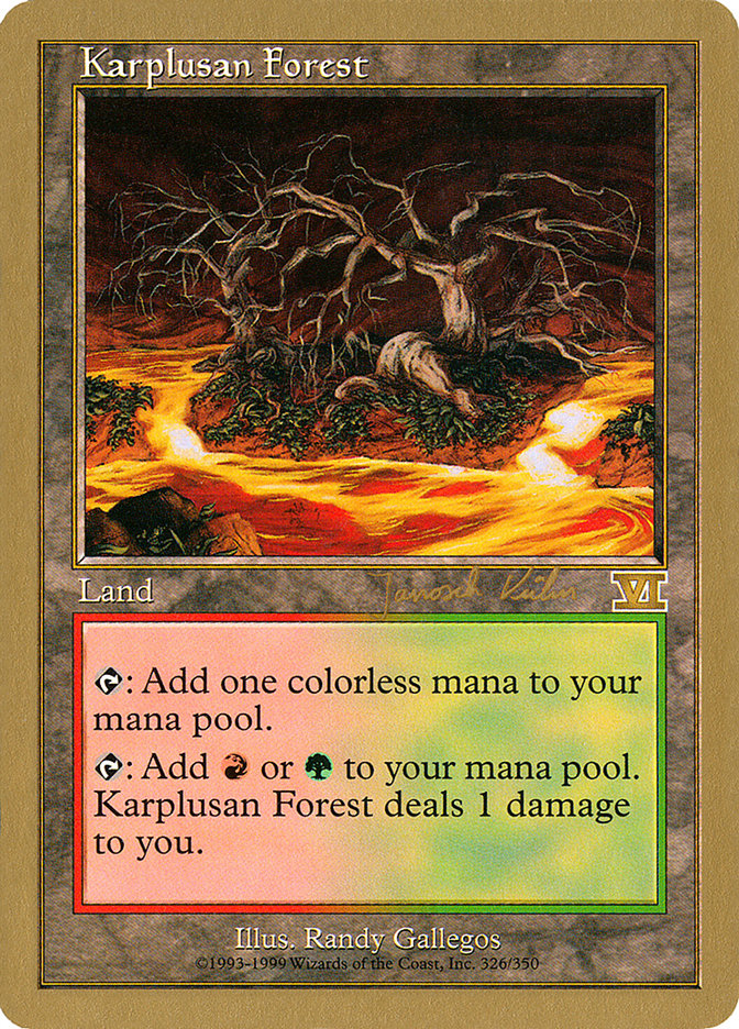 Karplusan Forest (Janosch Kuhn) [World Championship Decks 2000] | PLUS EV GAMES 