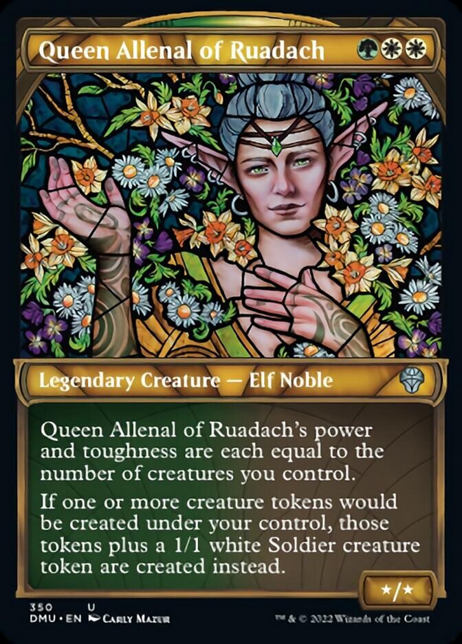 Queen Allenal of Ruadach (Showcase Textured) [Dominaria United] | PLUS EV GAMES 