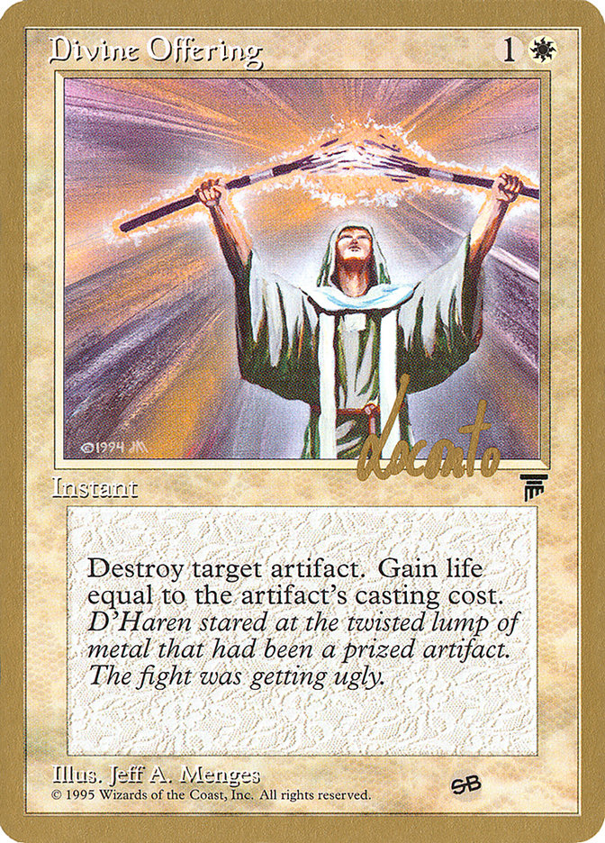 Divine Offering (Michael Loconto) (SB) [Pro Tour Collector Set] | PLUS EV GAMES 