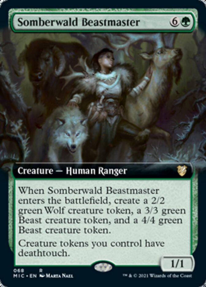 Somberwald Beastmaster (Extended) [Innistrad: Midnight Hunt Commander] | PLUS EV GAMES 