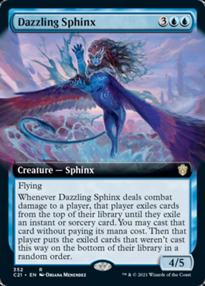 Dazzling Sphinx (Extended) [Commander 2021] | PLUS EV GAMES 