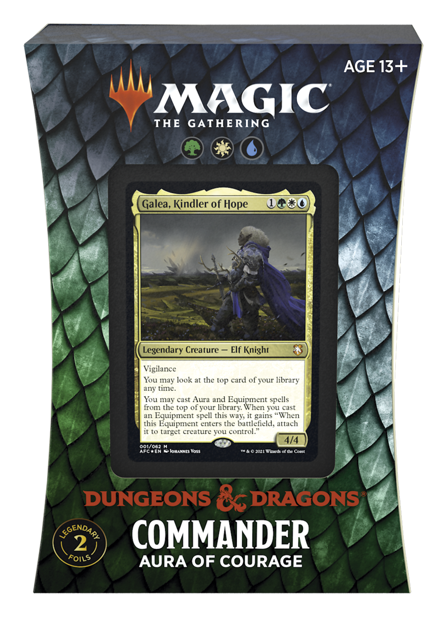 Dungeons & Dragons: Adventures in the Forgotten Realms - Commander Deck (Aura of Courage) | PLUS EV GAMES 