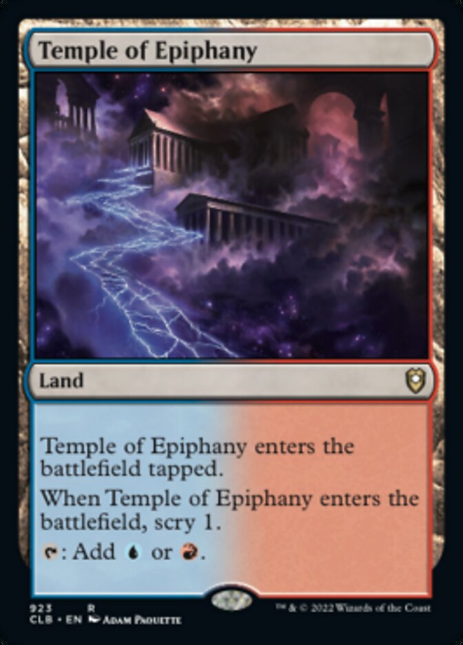 Temple of Epiphany [Commander Legends: Battle for Baldur's Gate] | PLUS EV GAMES 