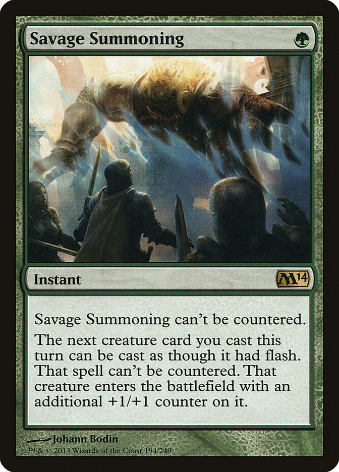 Savage Summoning [Magic 2014] | PLUS EV GAMES 