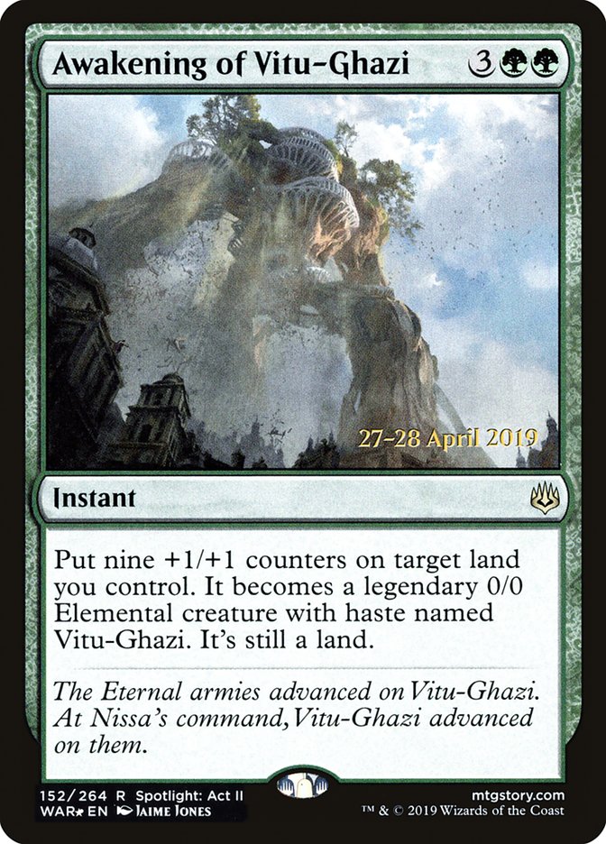 Awakening of Vitu-Ghazi  [War of the Spark Prerelease Promos] | PLUS EV GAMES 