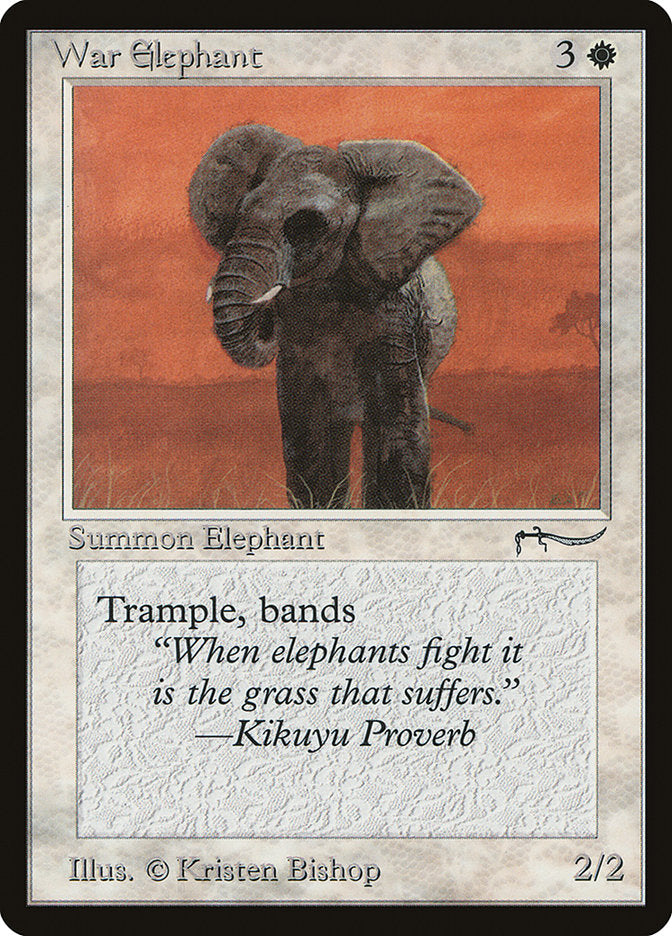 War Elephant (Light Mana Cost) [Arabian Nights] | PLUS EV GAMES 