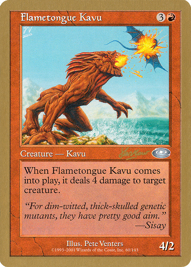 Flametongue Kavu (Sim Han How) [World Championship Decks 2002] | PLUS EV GAMES 