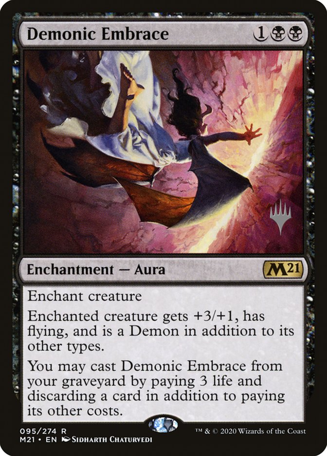 Demonic Embrace (Promo Pack) [Core Set 2021 Promos] | PLUS EV GAMES 