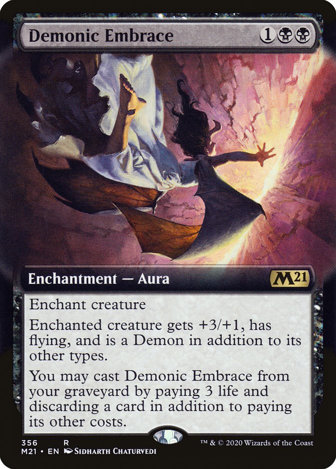Demonic Embrace (Extended) [Core Set 2021] | PLUS EV GAMES 