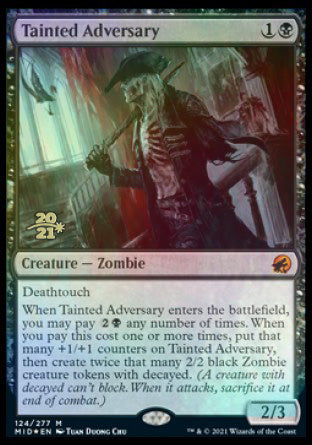 Tainted Adversary [Innistrad: Midnight Hunt Prerelease Promos] | PLUS EV GAMES 