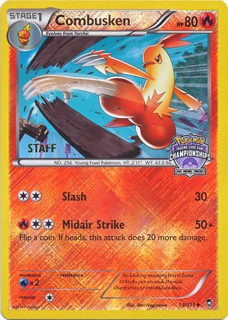 Combusken (13/111) (Championship Promo Staff) [XY: Furious Fists] | PLUS EV GAMES 