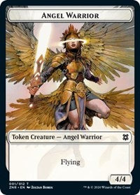 Angel Warrior // Shark Double-sided Token (Challenger 2021) [Unique and Miscellaneous Promos] | PLUS EV GAMES 