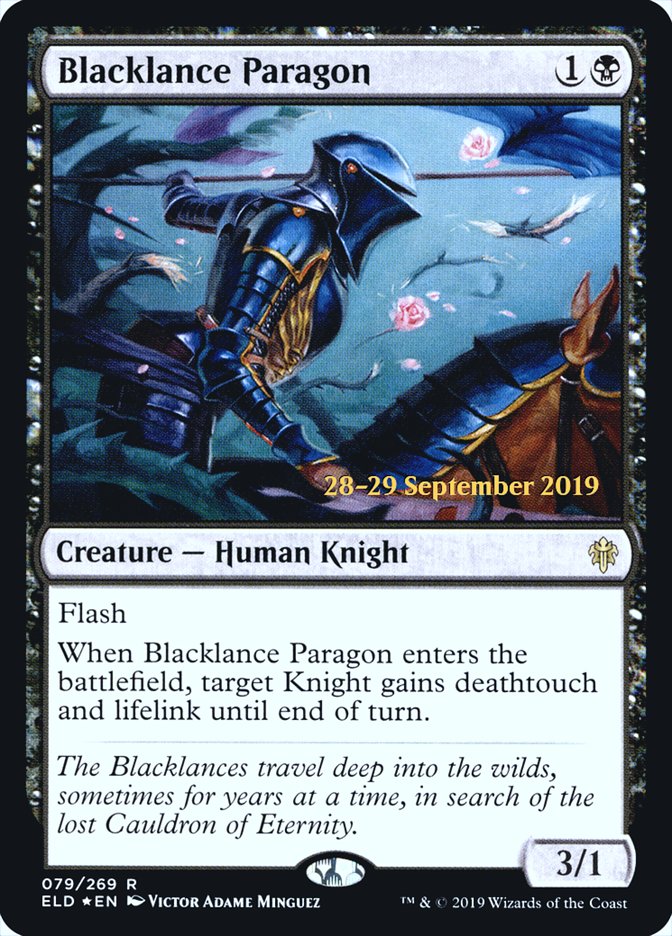 Blacklance Paragon  [Throne of Eldraine Prerelease Promos] | PLUS EV GAMES 