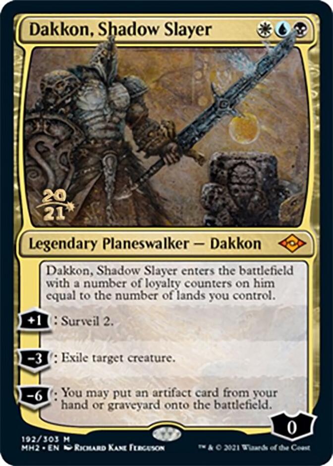 Dakkon, Shadow Slayer [Modern Horizons 2 Prerelease Promos] | PLUS EV GAMES 