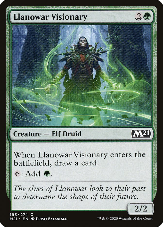 Llanowar Visionary [Core Set 2021] | PLUS EV GAMES 