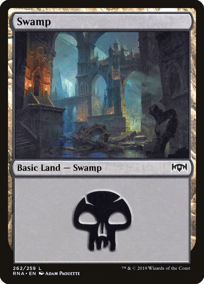 Swamp (262) [Ravnica Allegiance] | PLUS EV GAMES 