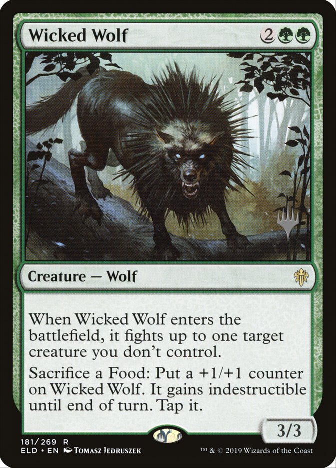 Wicked Wolf (Promo Pack) [Throne of Eldraine Promos] | PLUS EV GAMES 