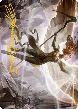 Sigarda's Splendor Art Card (Gold-Stamped Signature) [Innistrad: Midnight Hunt Art Series] | PLUS EV GAMES 