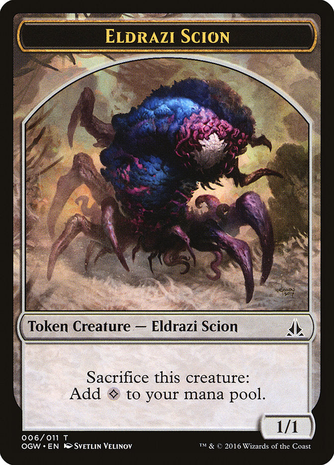 Eldrazi Scion (006/011) [Oath of the Gatewatch Tokens] | PLUS EV GAMES 