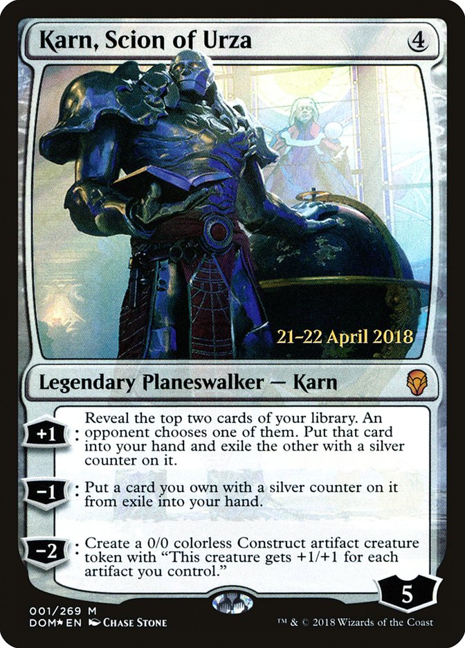 Karn, Scion of Urza  [Dominaria Prerelease Promos] | PLUS EV GAMES 