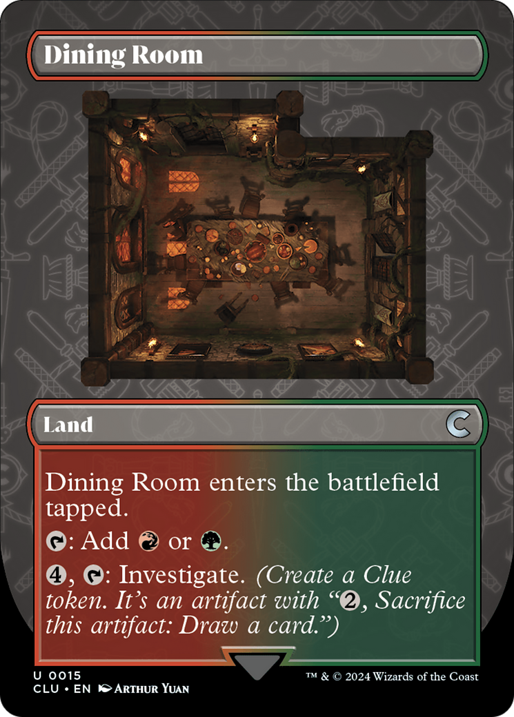 Dining Room (Borderless) [Ravnica: Clue Edition] | PLUS EV GAMES 