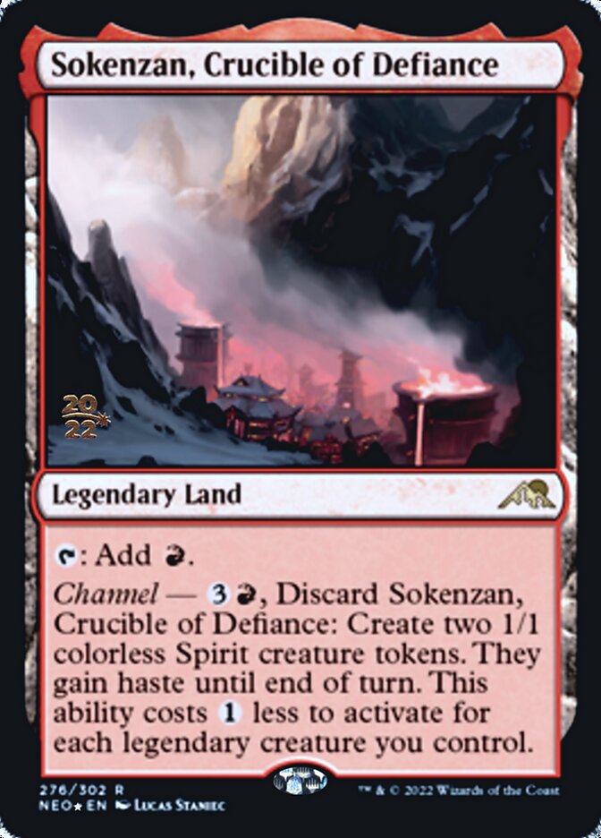 Sokenzan, Crucible of Defiance [Kamigawa: Neon Dynasty Prerelease Promos] | PLUS EV GAMES 