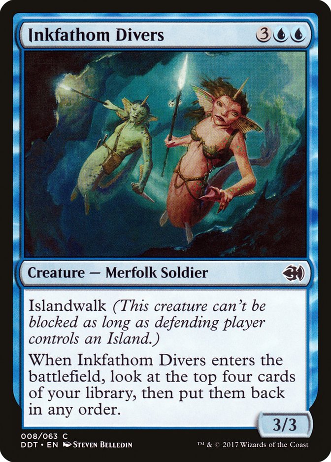 Inkfathom Divers [Duel Decks: Merfolk vs. Goblins] | PLUS EV GAMES 