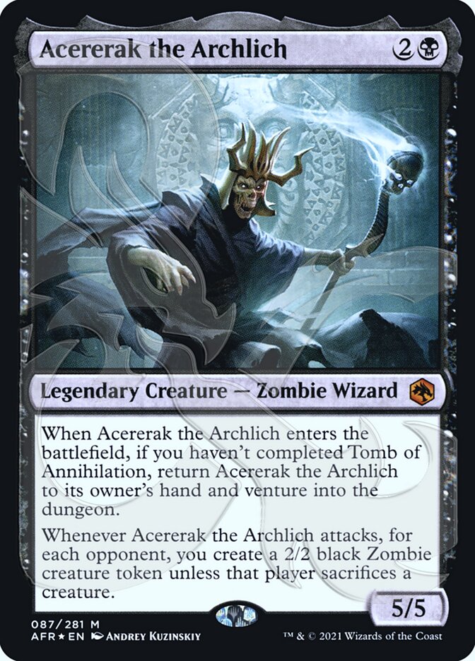 Acererak the Archlich (Ampersand Promo) [Dungeons & Dragons: Adventures in the Forgotten Realms Promos] | PLUS EV GAMES 