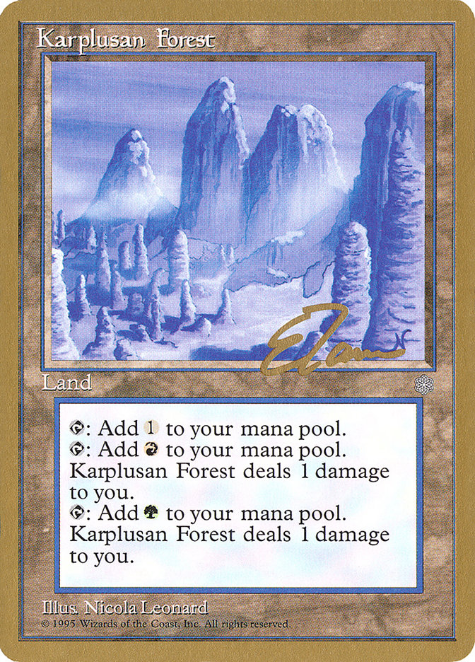 Karplusan Forest (Eric Tam) [Pro Tour Collector Set] | PLUS EV GAMES 