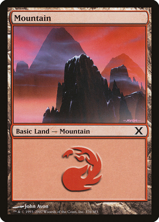 Mountain (376) [Tenth Edition] | PLUS EV GAMES 