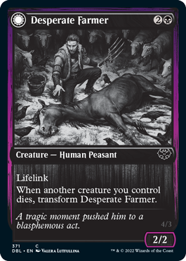 Desperate Farmer // Depraved Harvester [Innistrad: Double Feature] | PLUS EV GAMES 