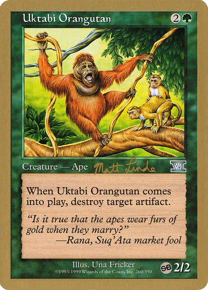 Uktabi Orangutan (Matt Linde) (SB) [World Championship Decks 1999] | PLUS EV GAMES 