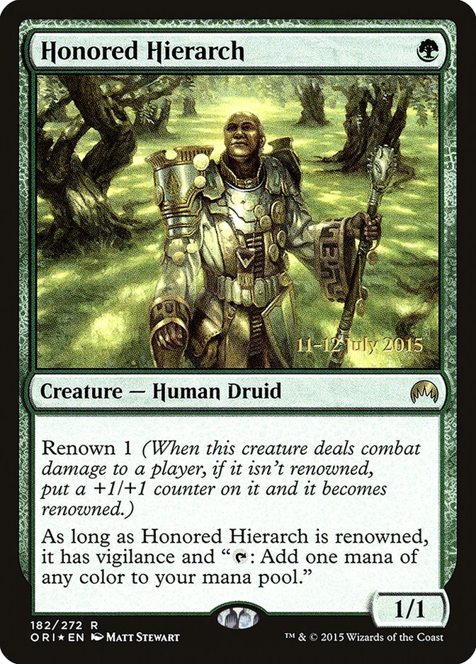 Honored Hierarch [Magic Origins Prerelease Promos] | PLUS EV GAMES 