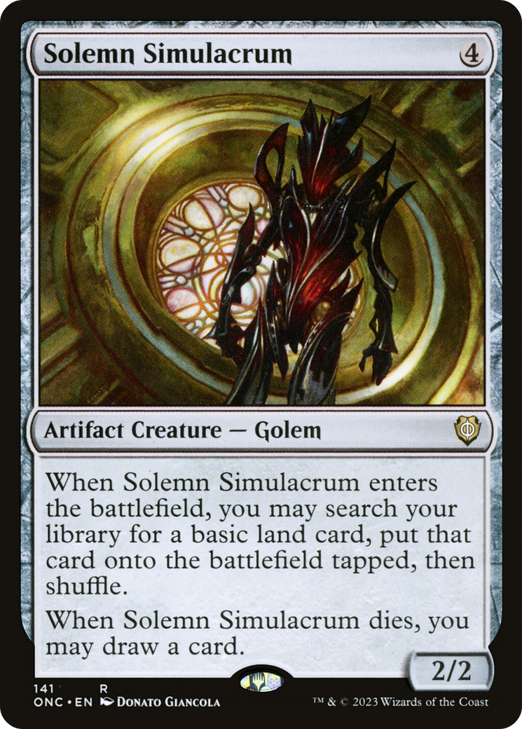 Solemn Simulacrum [Phyrexia: All Will Be One Commander] | PLUS EV GAMES 