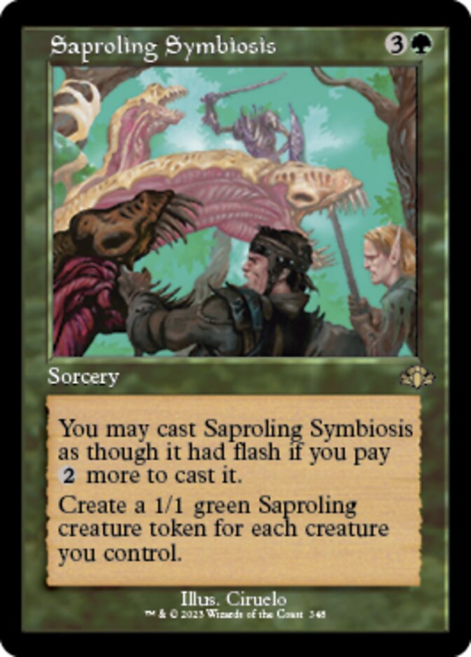 Saproling Symbiosis (Retro) [Dominaria Remastered] | PLUS EV GAMES 