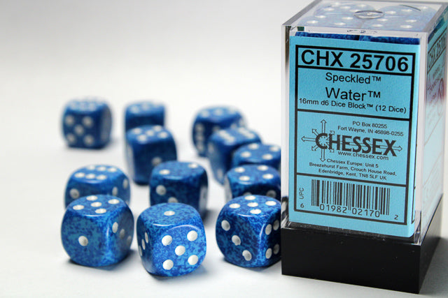 Speckled 16mm d6 Block (12 dice)