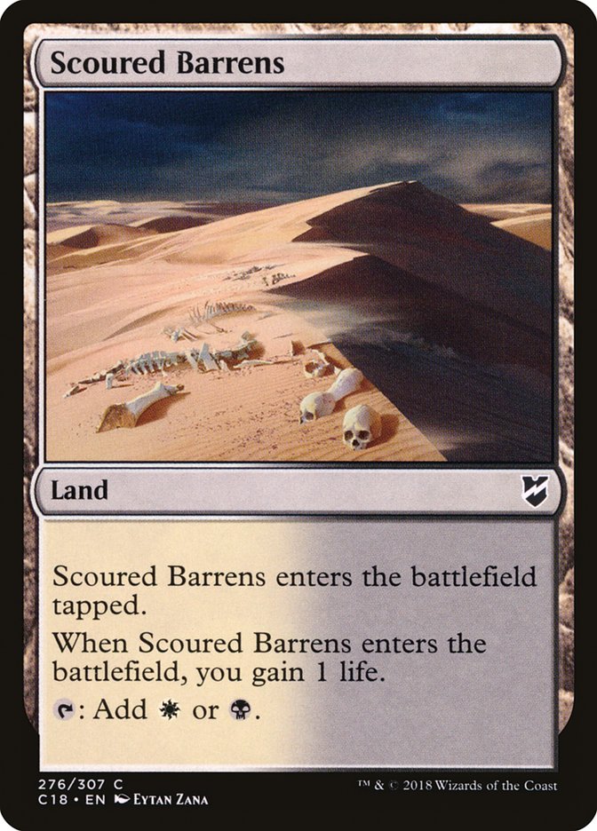 Scoured Barrens [Commander 2018] | PLUS EV GAMES 